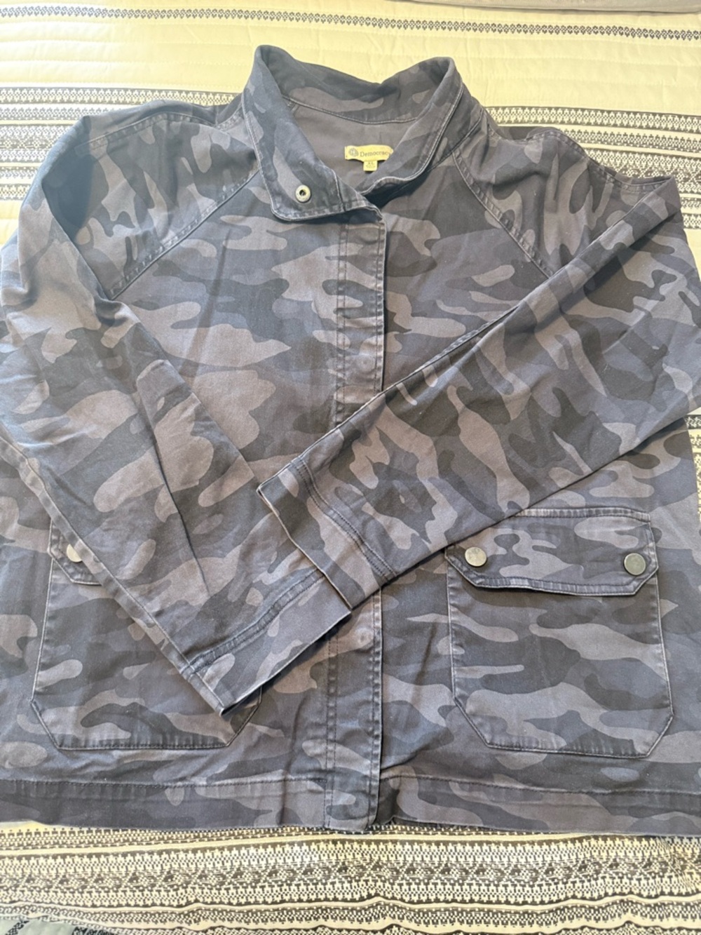 Democracy Charcoal Camouflage Shirt Jacket